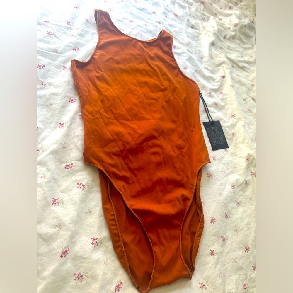 Free People swim It’s now cool the contour bodysuit one piece - rust bikini - Picture 3 of 8